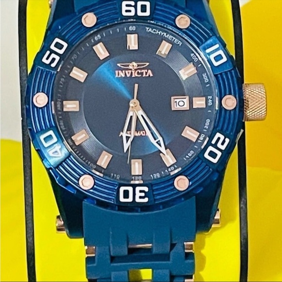 NWT invicta Sea Spider Automatic Men’s Watch 50mm rose gold Blue (31694) - Picture 2 of 9